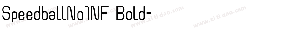 SpeedballNo1NF Bold字体转换